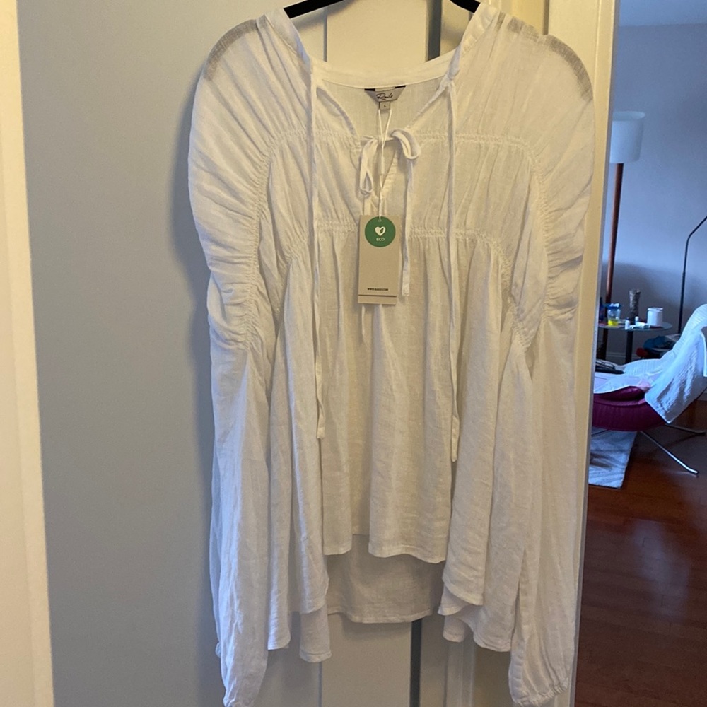 Rails women Ophelia top white size large new with tags